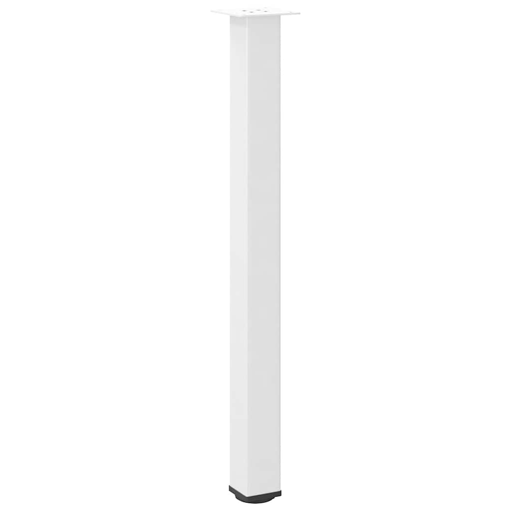 Pieds de table de bar 4 pièces Blanc 90-92 cm Acier - XIOS
