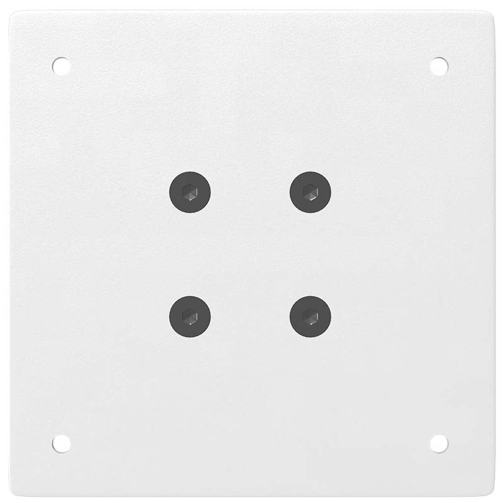 Pieds de table de bar 4 pièces Blanc 90-92 cm Acier - XIOS