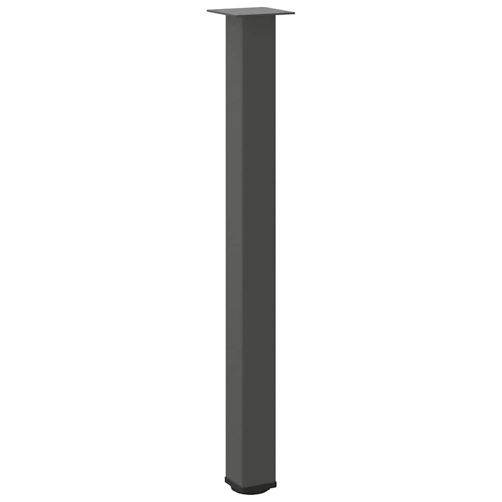 Pieds de table de bar 4 pièces Anthracite 90-92 cm Acier - XIOS