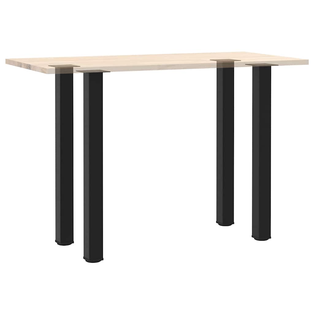Pieds de table de bar 4 pièces Noir 100-102 cm Acier - XIOS