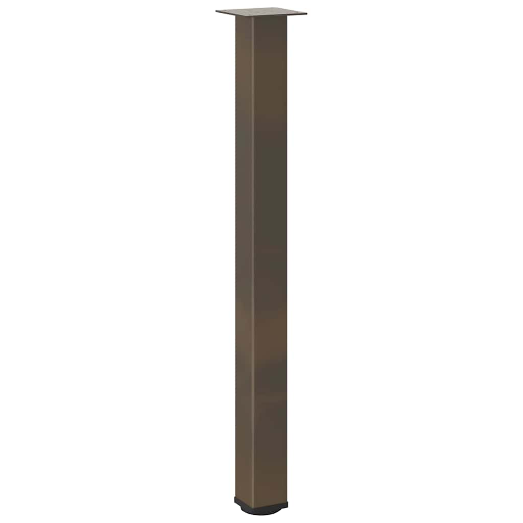 Pieds de table de bar 4 pièces Acier naturel 100-102 cm Acier - XIOS