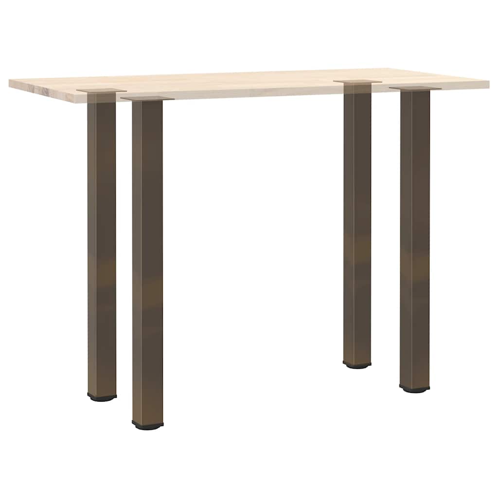 Pieds de table de bar 4 pièces Acier naturel 100-102 cm Acier - XIOS