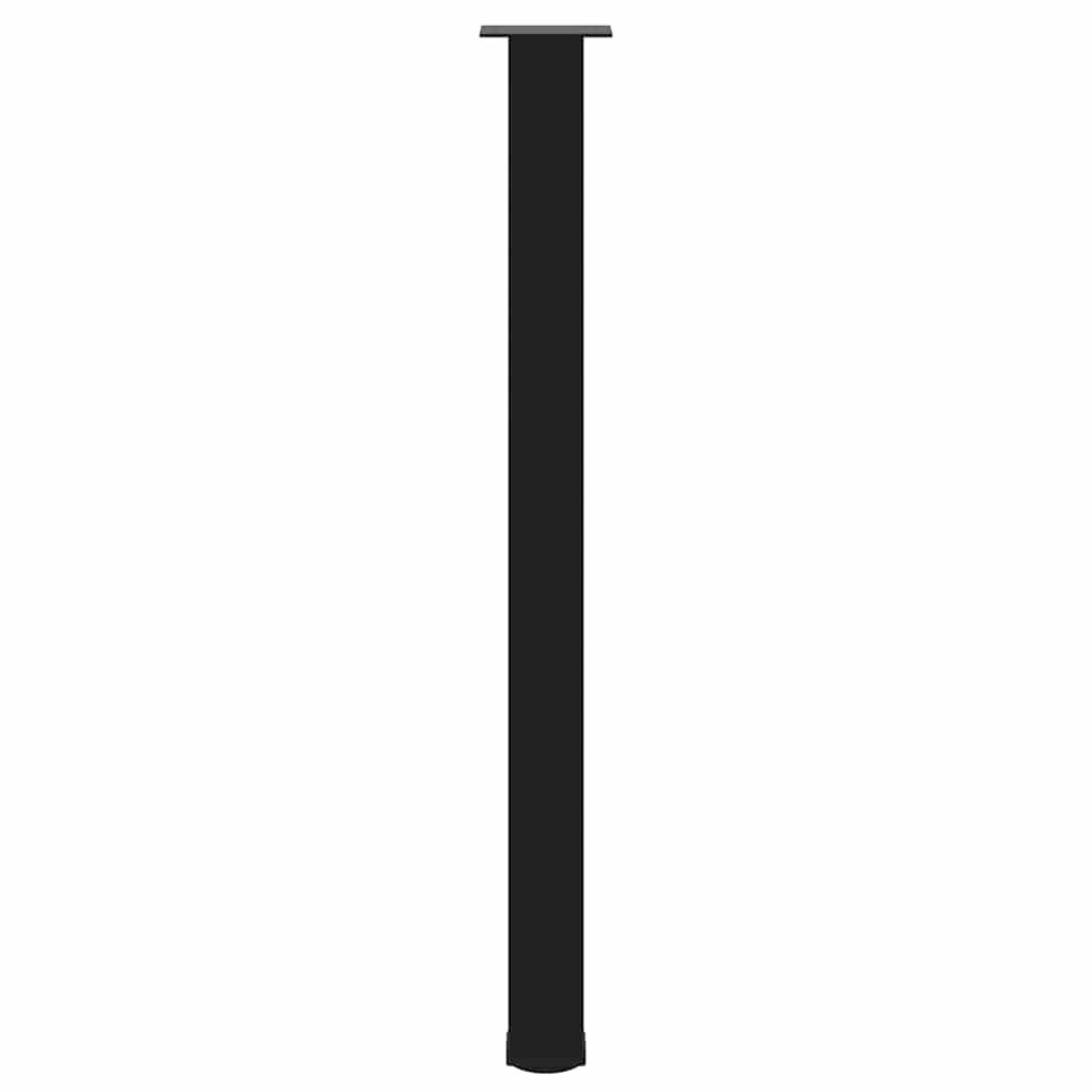 Pieds de table de bar 4 pièces Noir 110-112 cm Acier - XIOS