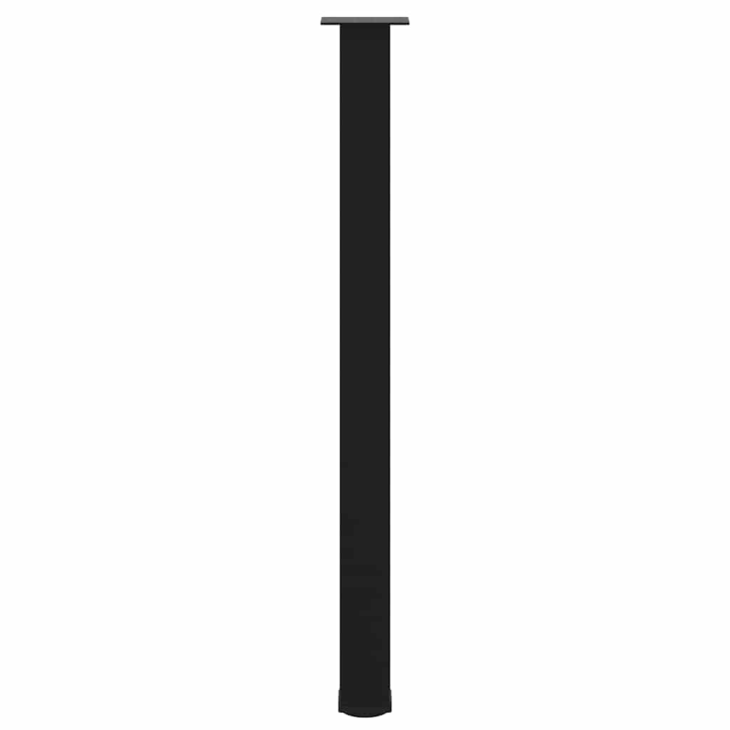 Pieds de table de bar 4 pièces Noir 110-112 cm Acier - XIOS