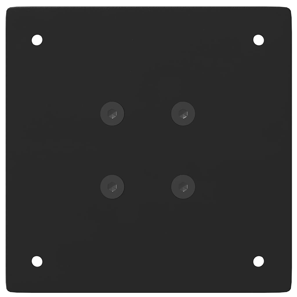 Pieds de table de bar 4 pièces Noir 110-112 cm Acier - XIOS