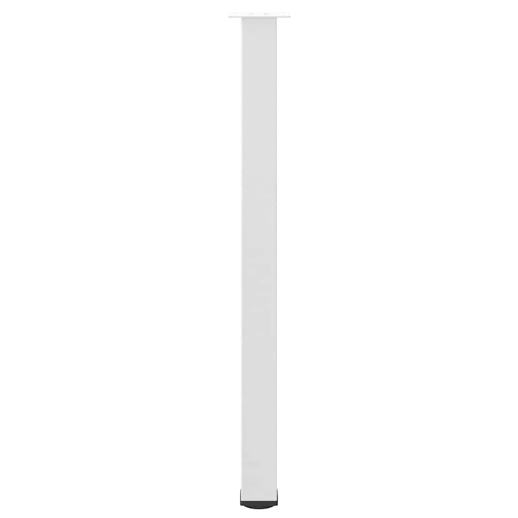 Pieds de table de bar 4 pièces Blanc 110-112 cm Acier - XIOS