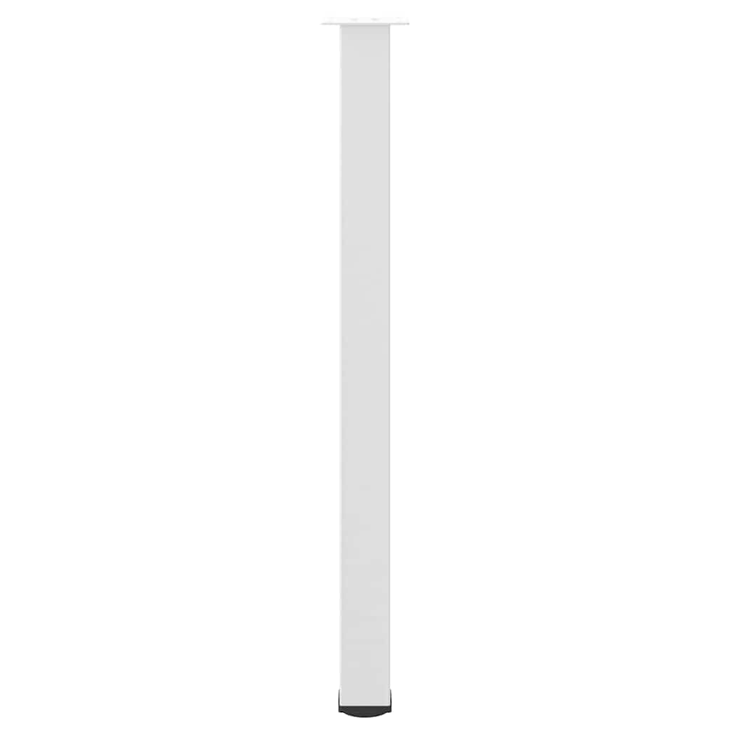 Pieds de table de bar 4 pièces Blanc 110-112 cm Acier - XIOS