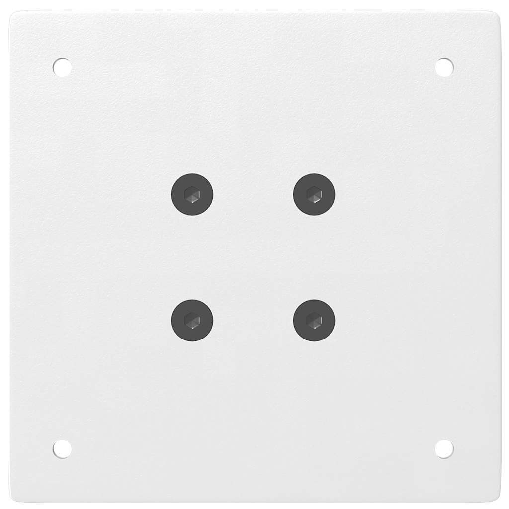 Pieds de table de bar 4 pièces Blanc 110-112 cm Acier - XIOS