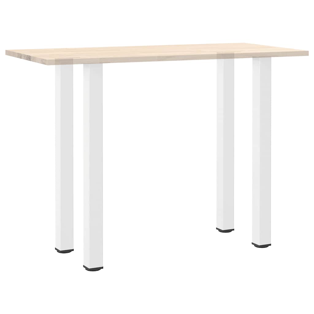 Pieds de table de bar 4 pièces Blanc 110-112 cm Acier - XIOS