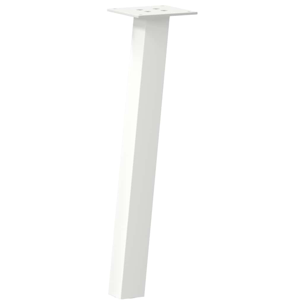 Pieds de table basse 4 pièces Blanc 30 cm Acier - XIOS