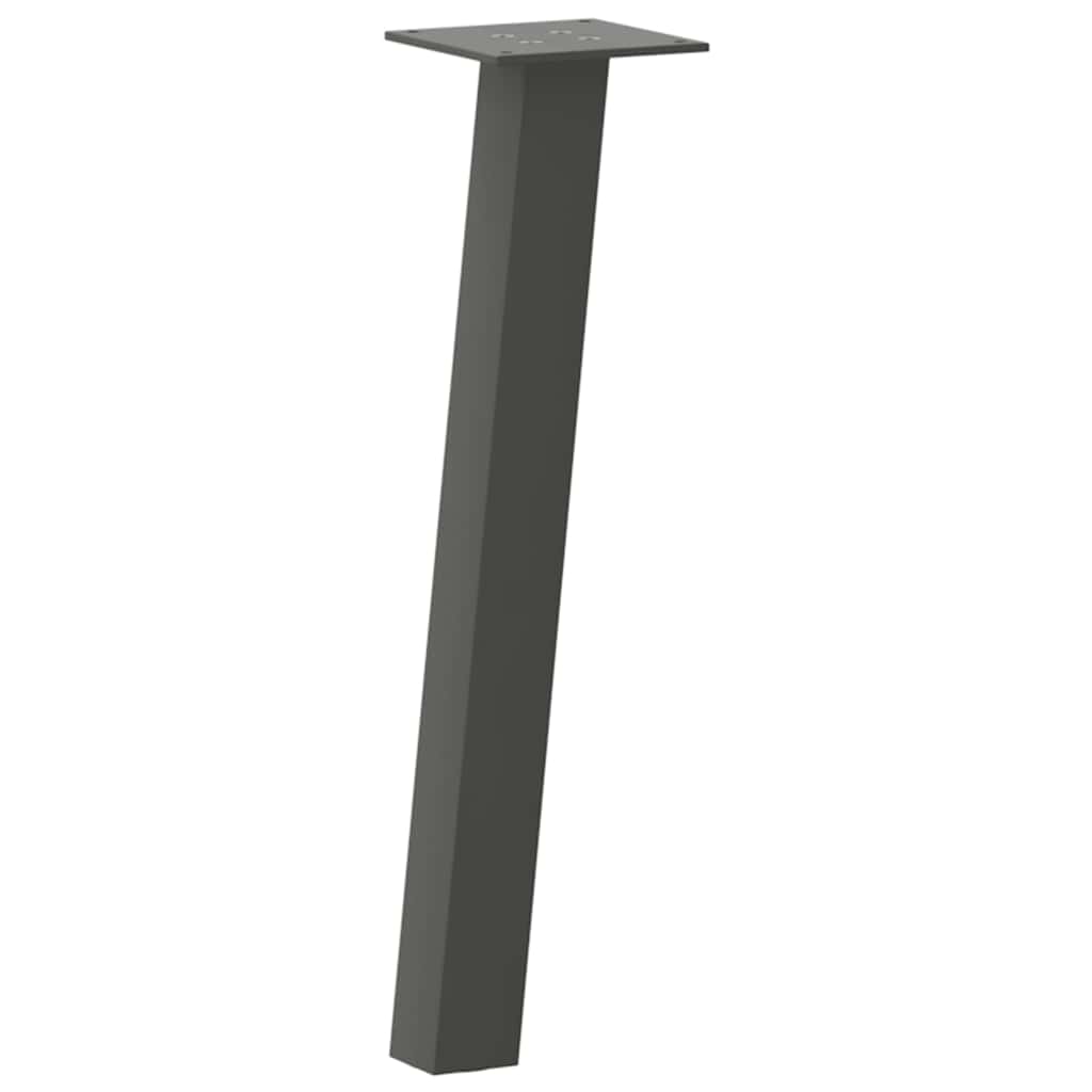 Pieds de table basse 4 pièces Anthracite 30 cm Acier - XIOS