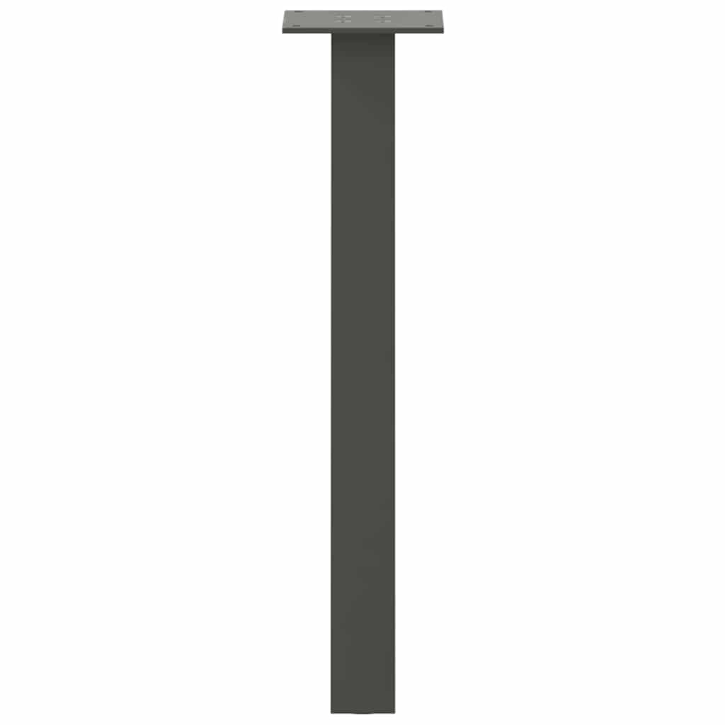 Pieds de table basse 4 pièces Anthracite 30 cm Acier - XIOS