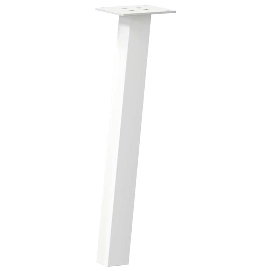 Pieds de table basse 4 pièces Blanc 42 cm Acier - XIOS