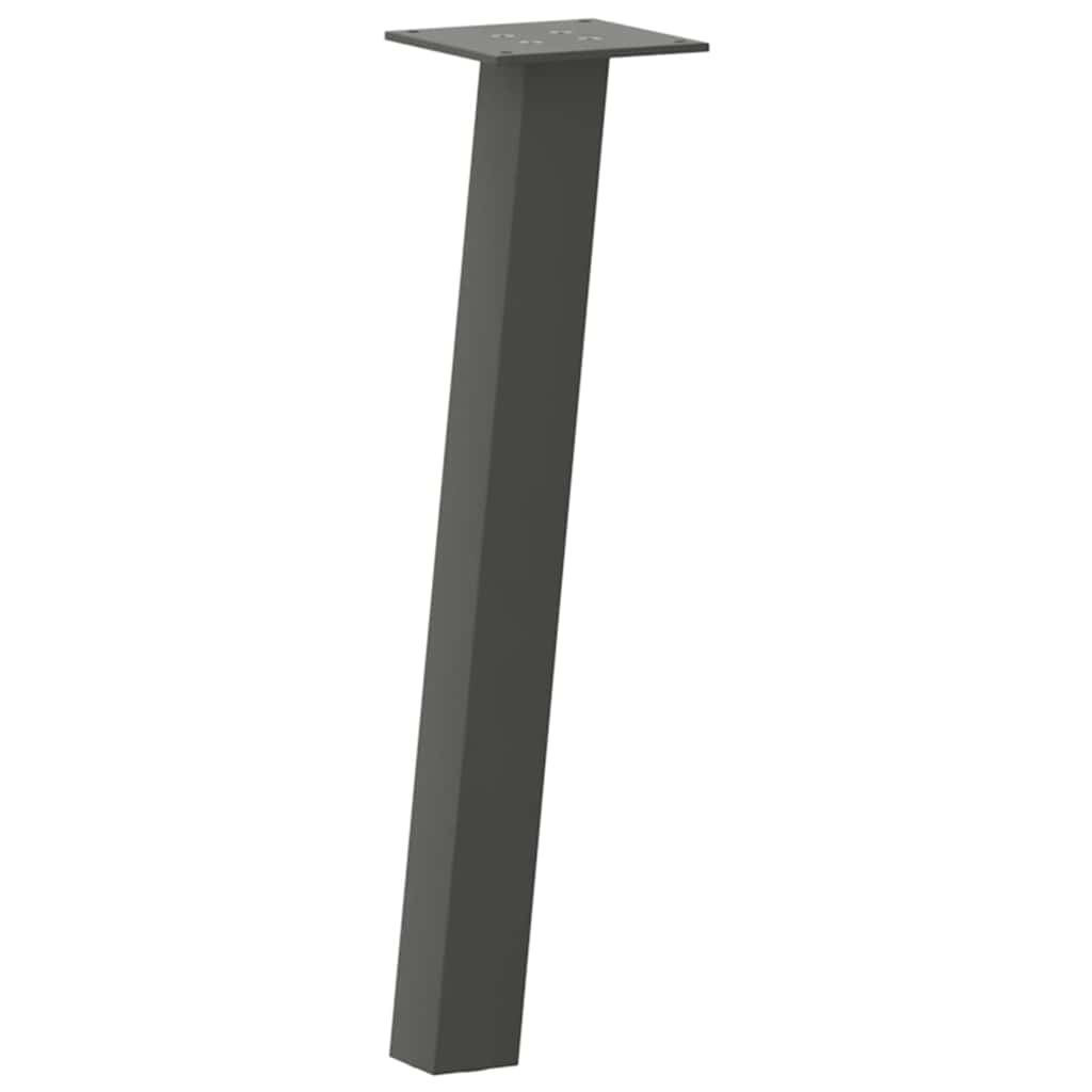 Pieds de table basse 4 pièces Anthracite 42 cm Acier - XIOS