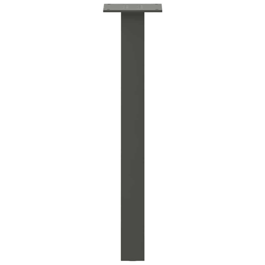 Pieds de table basse 4 pièces Anthracite 42 cm Acier - XIOS