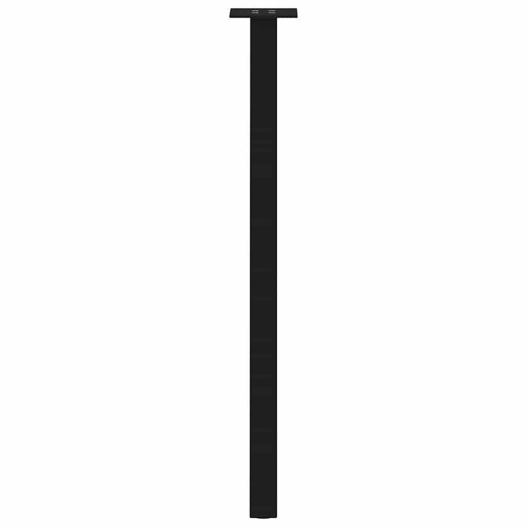 Pieds de table console 4 pièces Noir 72 cm Acier - XIOS
