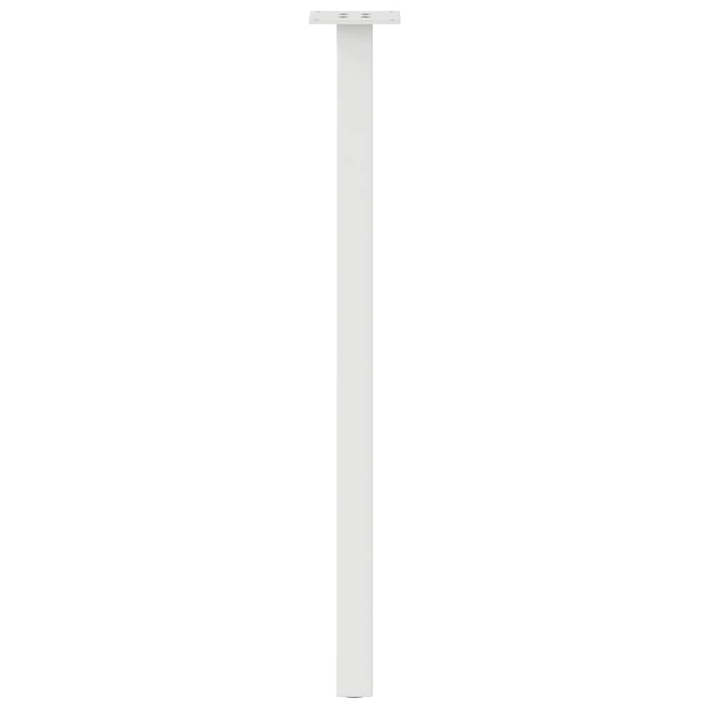 Pieds de table console 4 pièces Blanc 72 cm Acier - XIOS