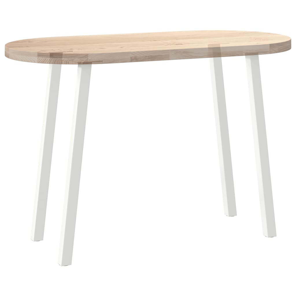 Pieds de table console 4 pièces Blanc 72 cm Acier - XIOS