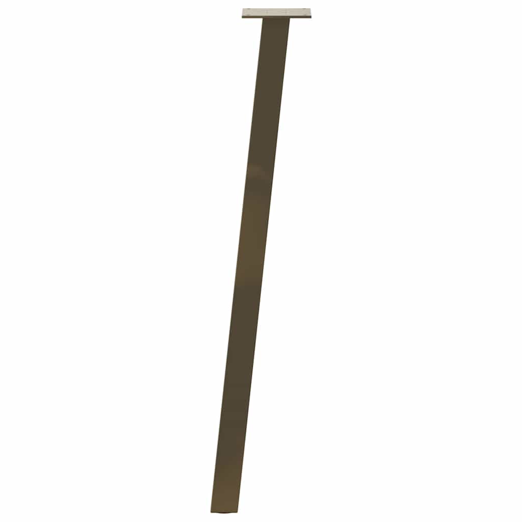 Pieds de table console 4 pièces Acier naturel 72 cm Acier - XIOS