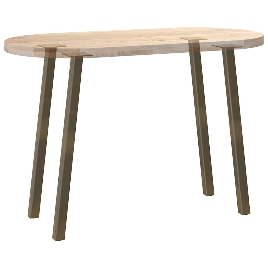 Pieds de table console 4 pièces Acier naturel 72 cm Acier - XIOS