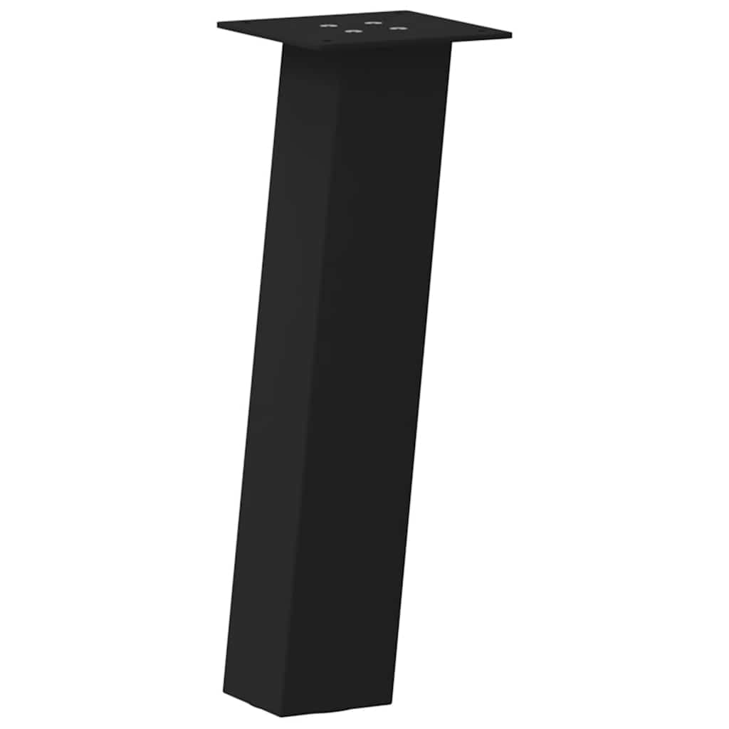 Pieds de table basse 4 pièces Noir 30 cm Acier - XIOS