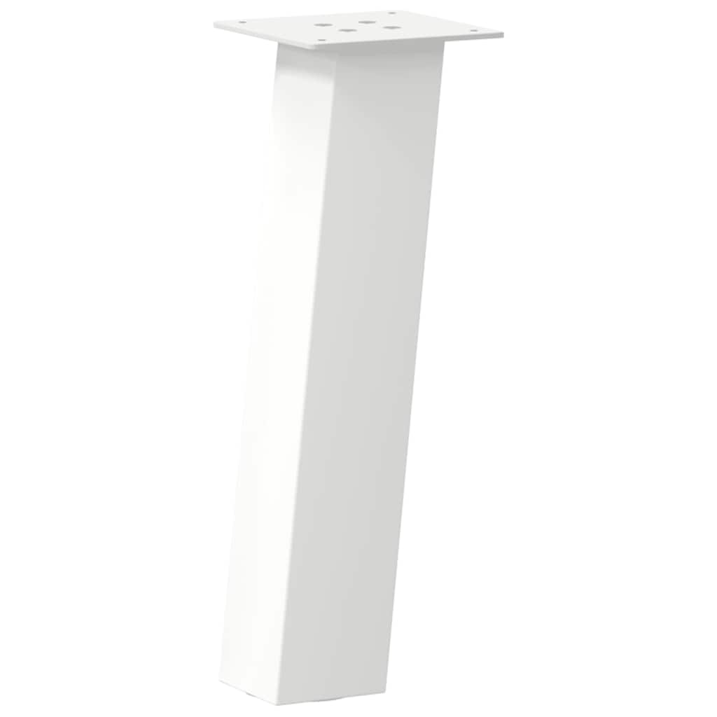 Pieds de table basse 4 pièces Blanc 30 cm Acier - XIOS