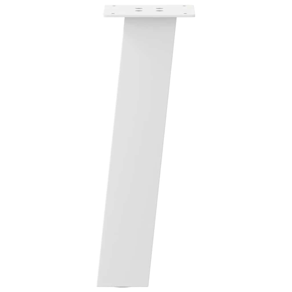 Pieds de table basse 4 pièces Blanc 30 cm Acier - XIOS