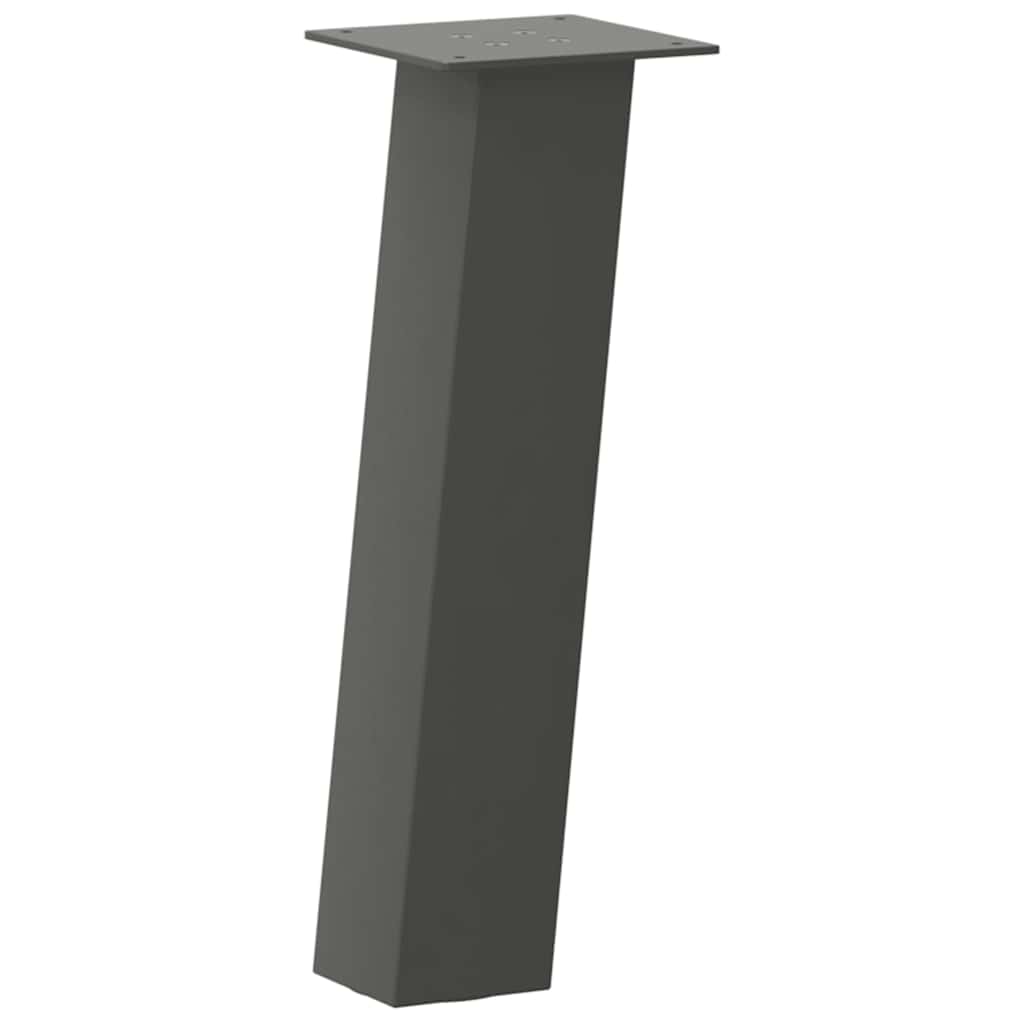 Pieds de table basse 4 pièces Anthracite 30 cm Acier - XIOS