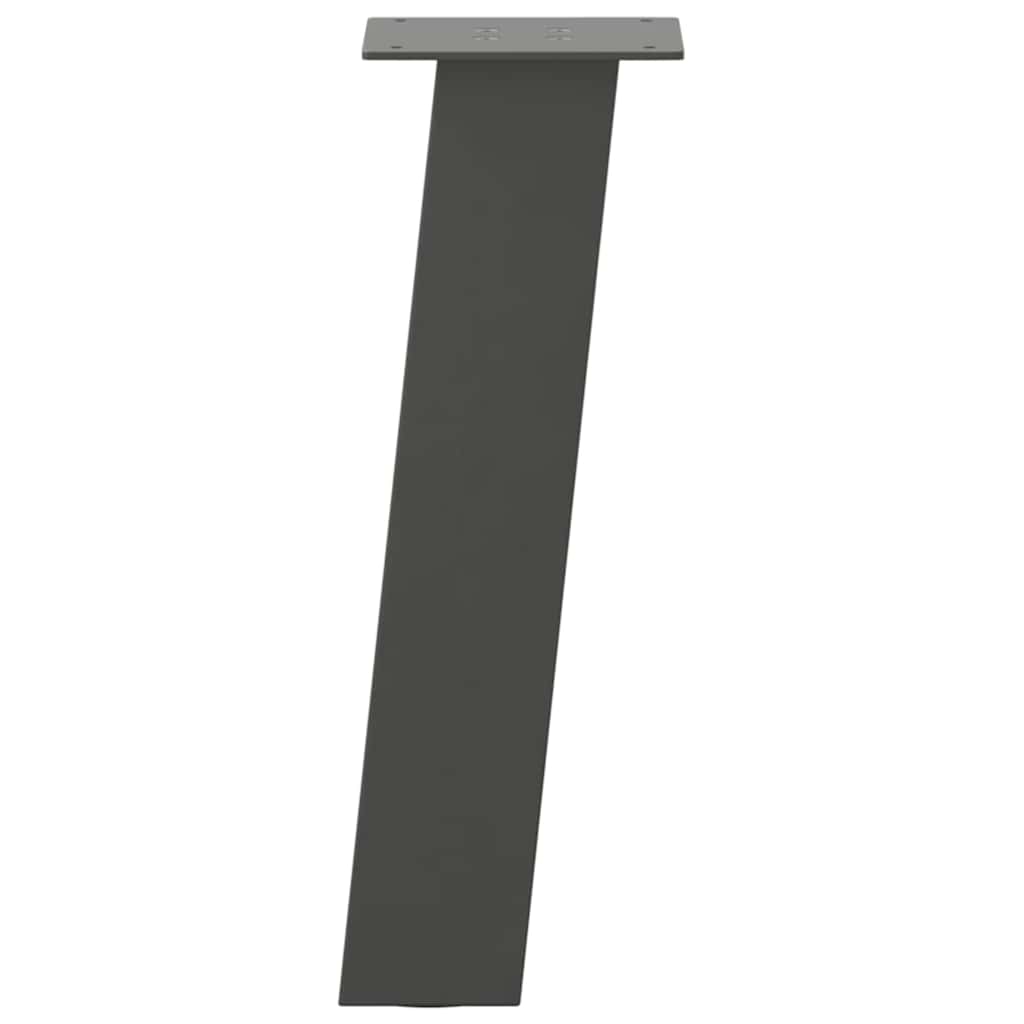 Pieds de table basse 4 pièces Anthracite 30 cm Acier - XIOS