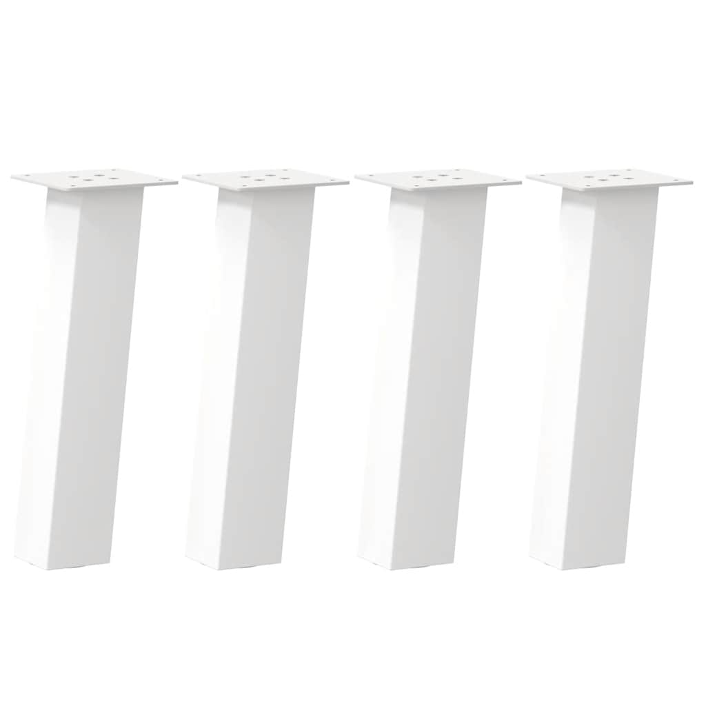 Pieds de table basse 4 pièces Blanc 42 cm Acier - XIOS