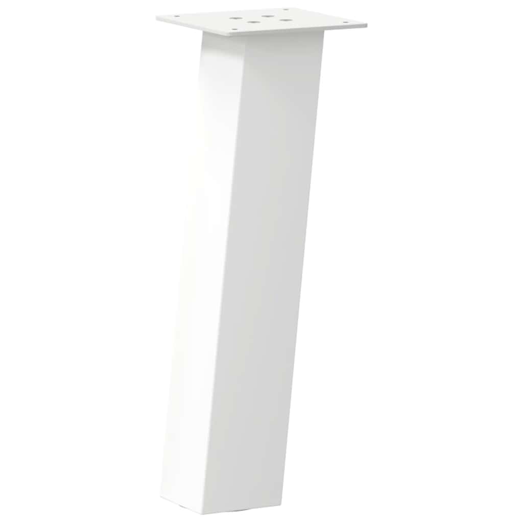 Pieds de table basse 4 pièces Blanc 42 cm Acier - XIOS