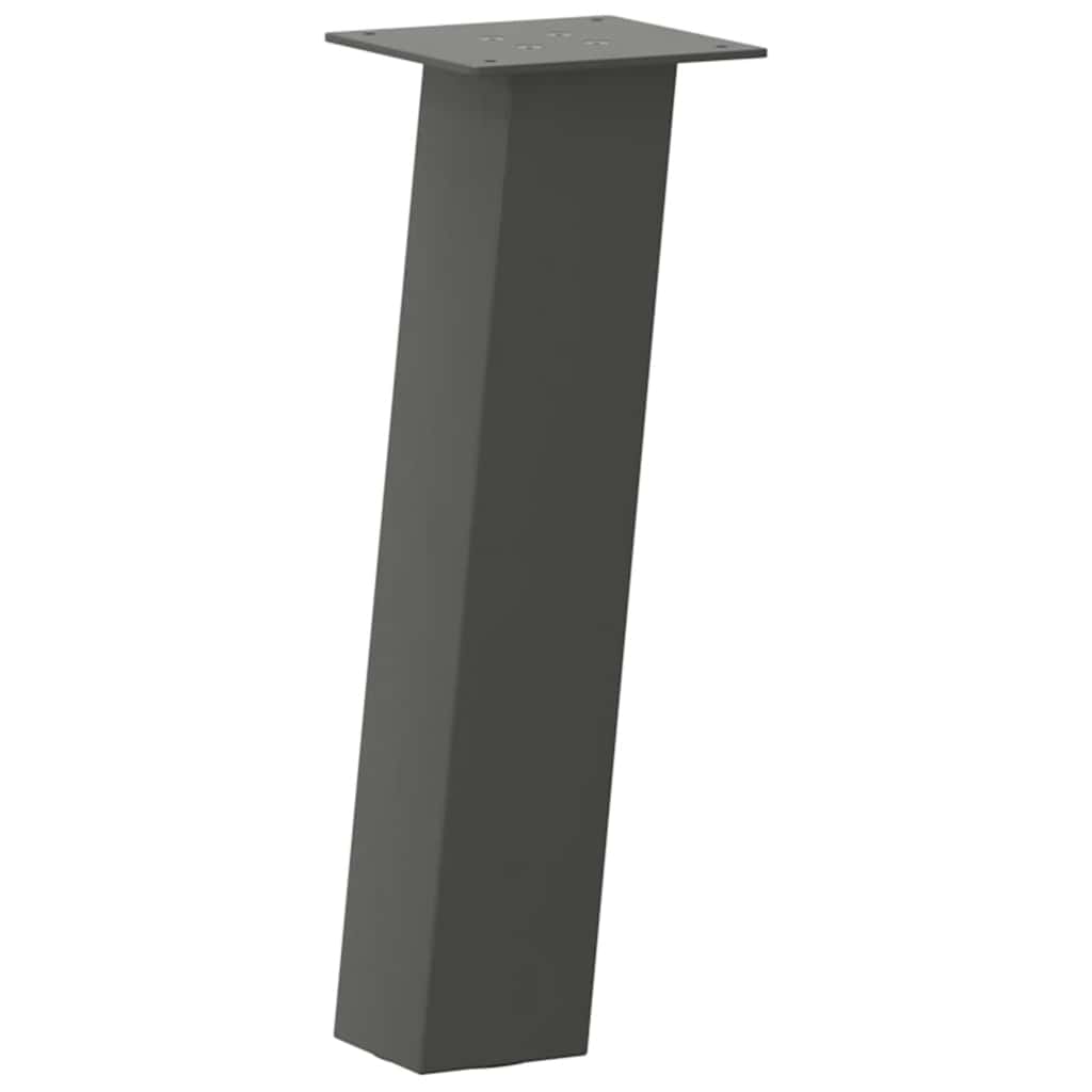 Pieds de table basse 4 pièces Anthracite 42 cm Acier - XIOS