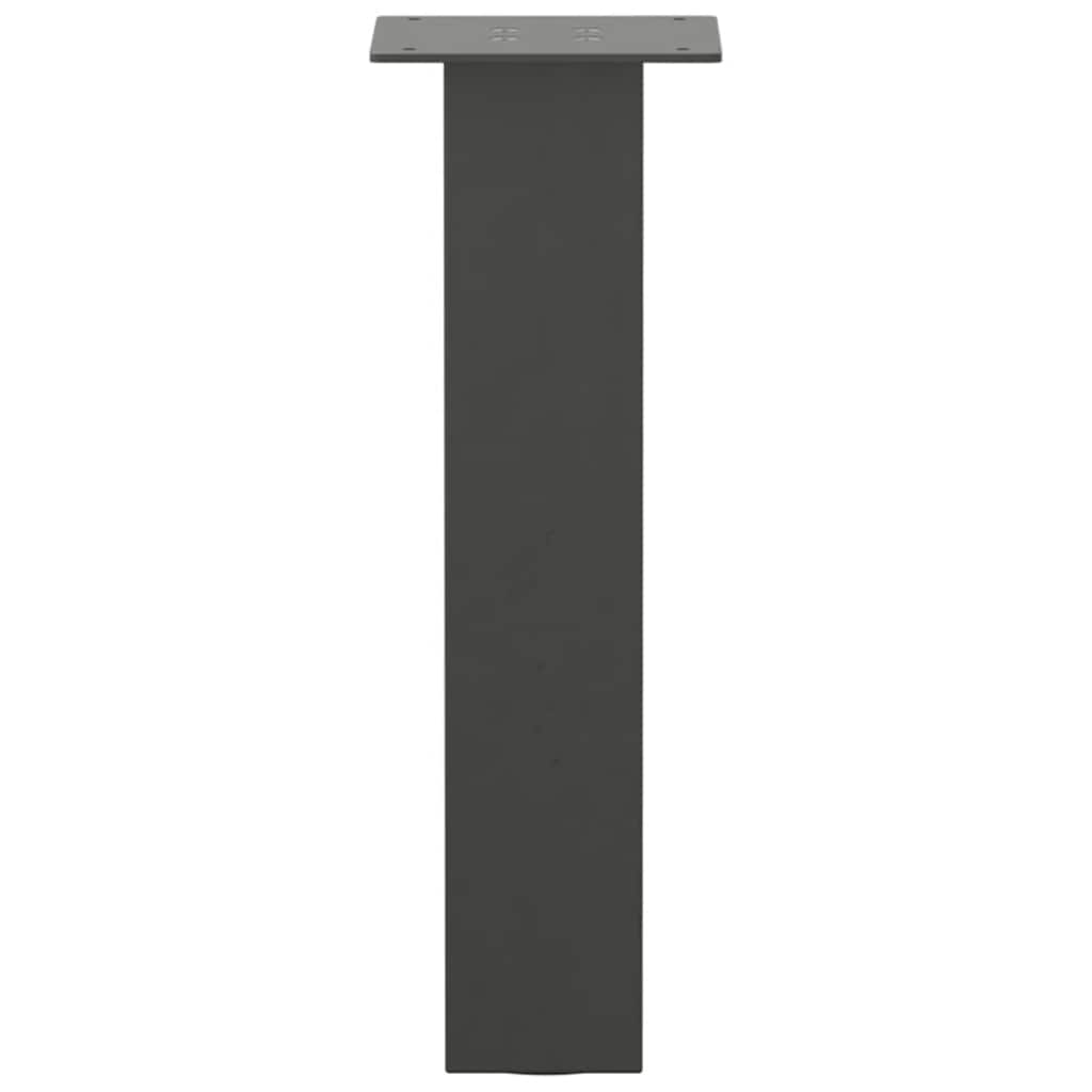 Pieds de table basse 4 pièces Anthracite 42 cm Acier - XIOS