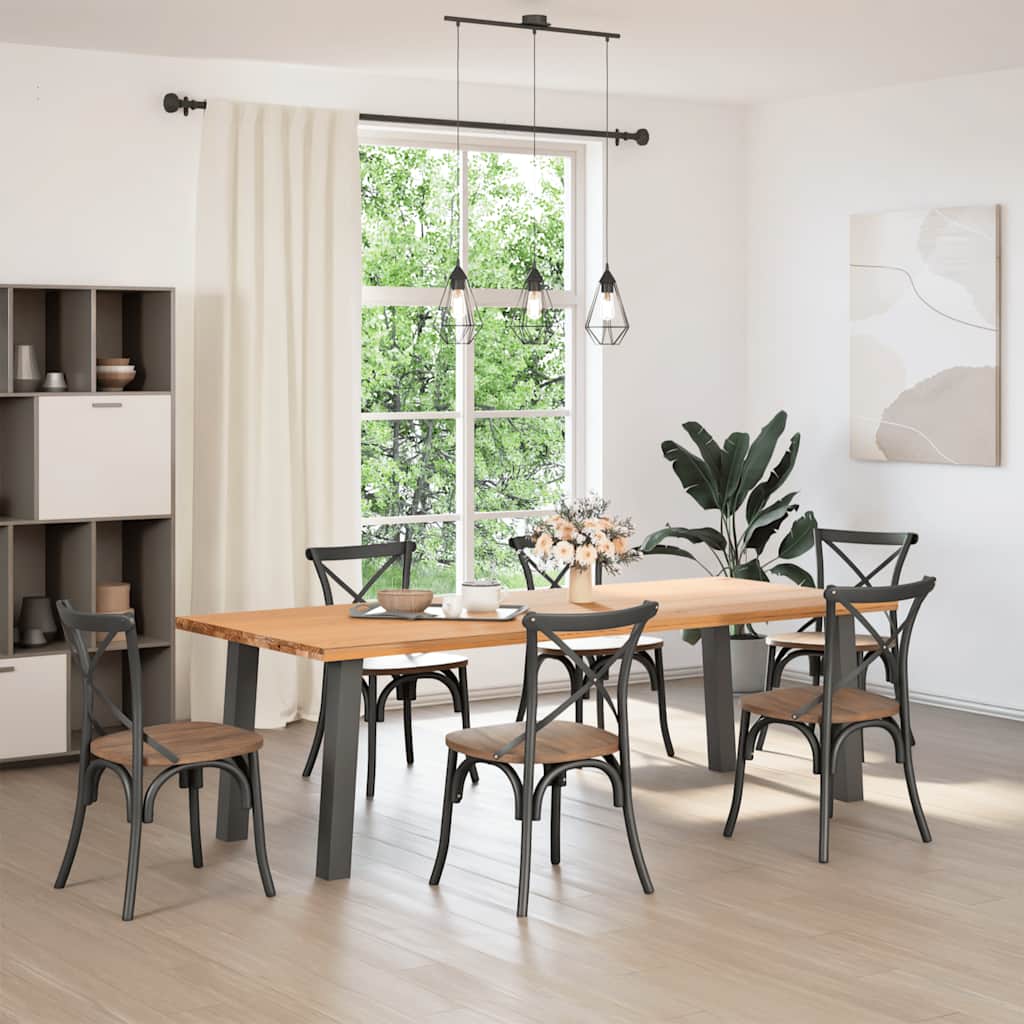 Pieds de table console 4 pièces Anthracite 72 cm Acier - XIOS