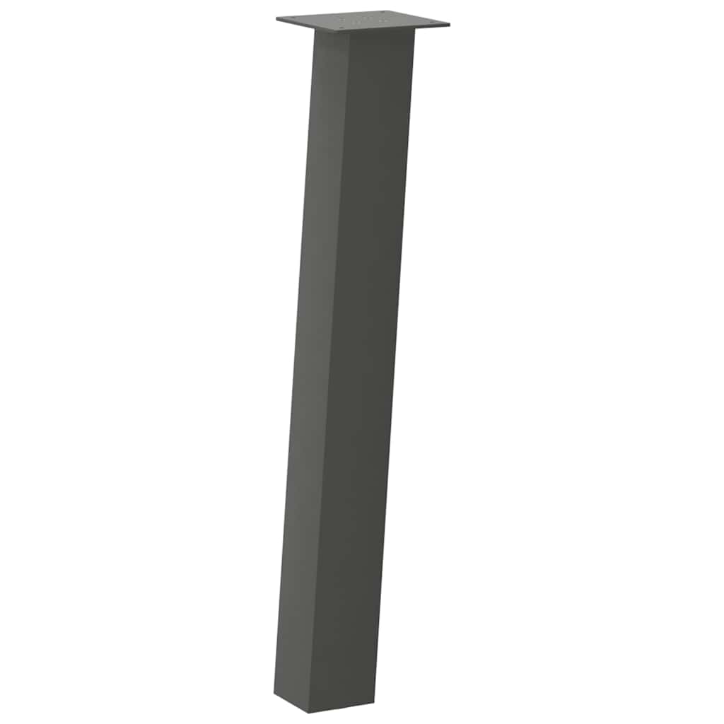 Pieds de table console 4 pièces Anthracite 72 cm Acier - XIOS