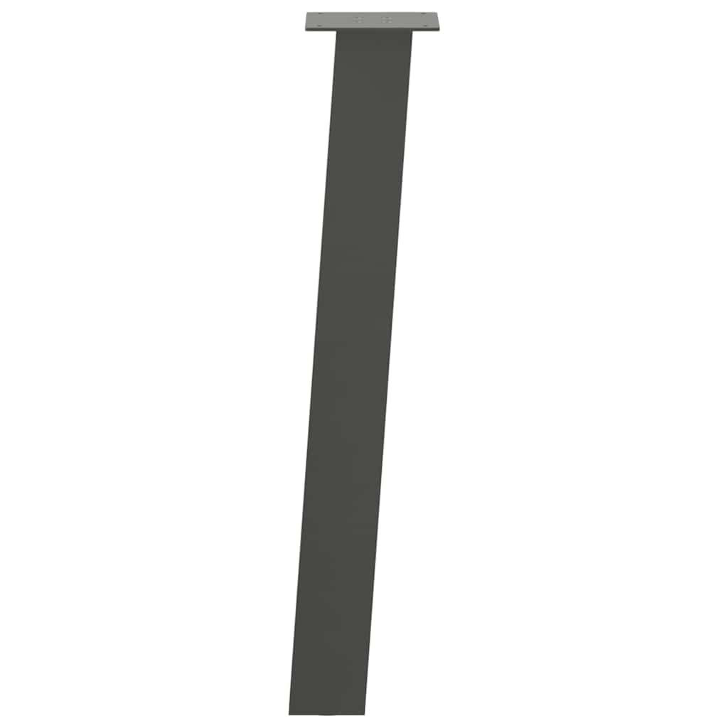 Pieds de table console 4 pièces Anthracite 72 cm Acier - XIOS