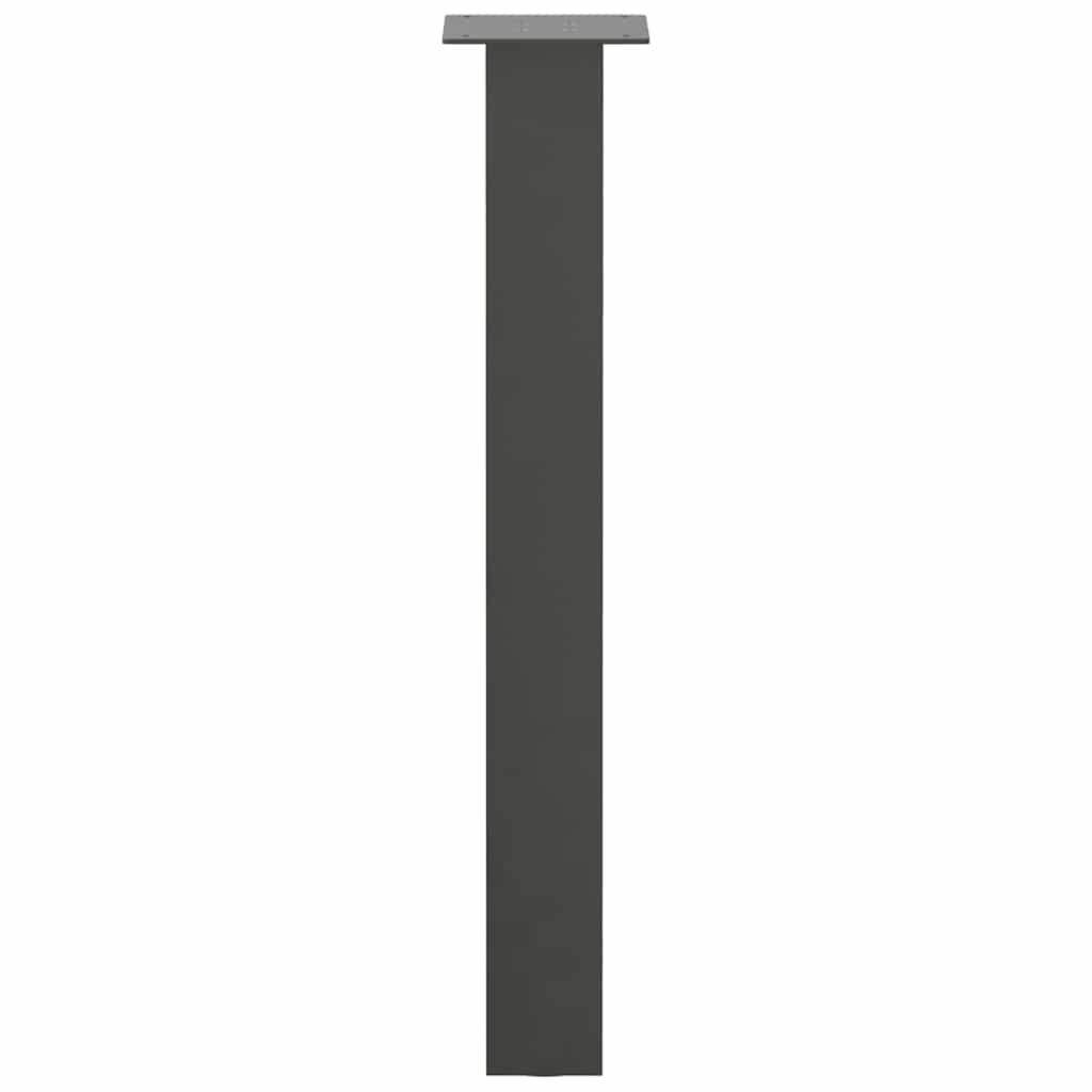 Pieds de table console 4 pièces Anthracite 72 cm Acier - XIOS