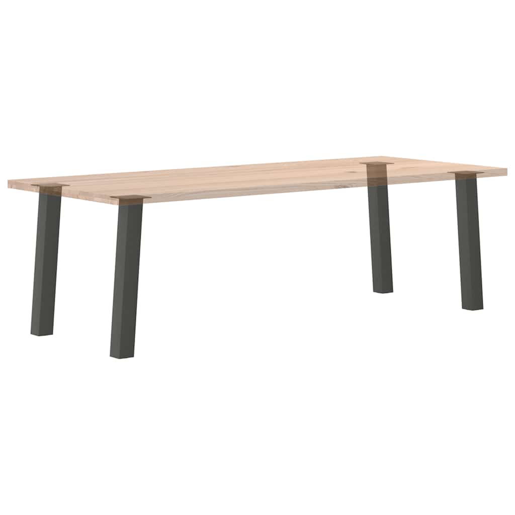 Pieds de table console 4 pièces Anthracite 72 cm Acier - XIOS