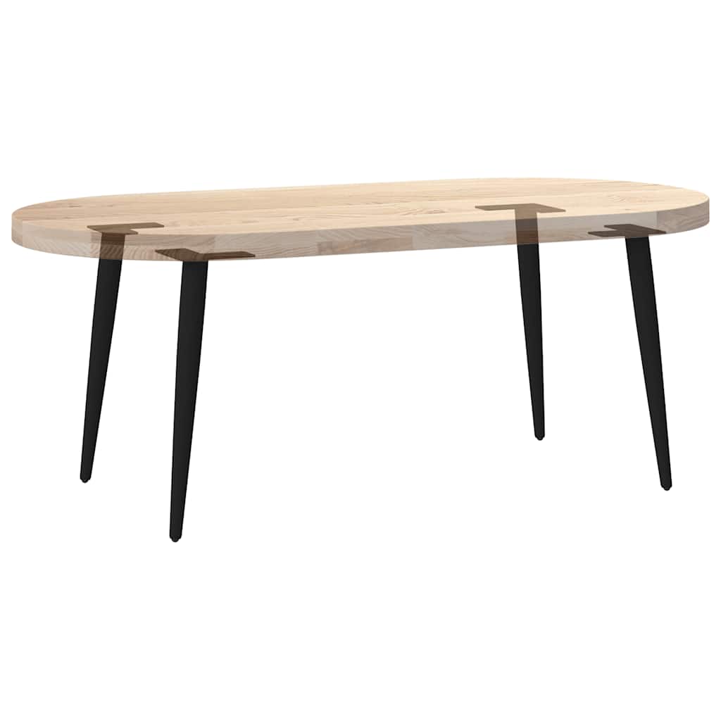Pieds de table basse coniques 4 pièces Noir 42-43 cm Acier - XIOS