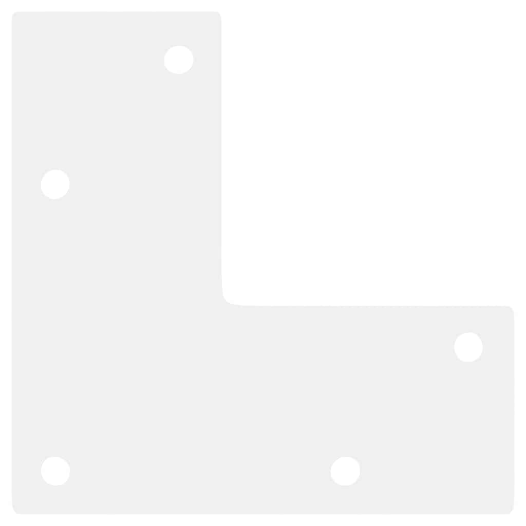 Pieds de table basse coniques 4 pièces Blanc 42-43 cm Acier - XIOS