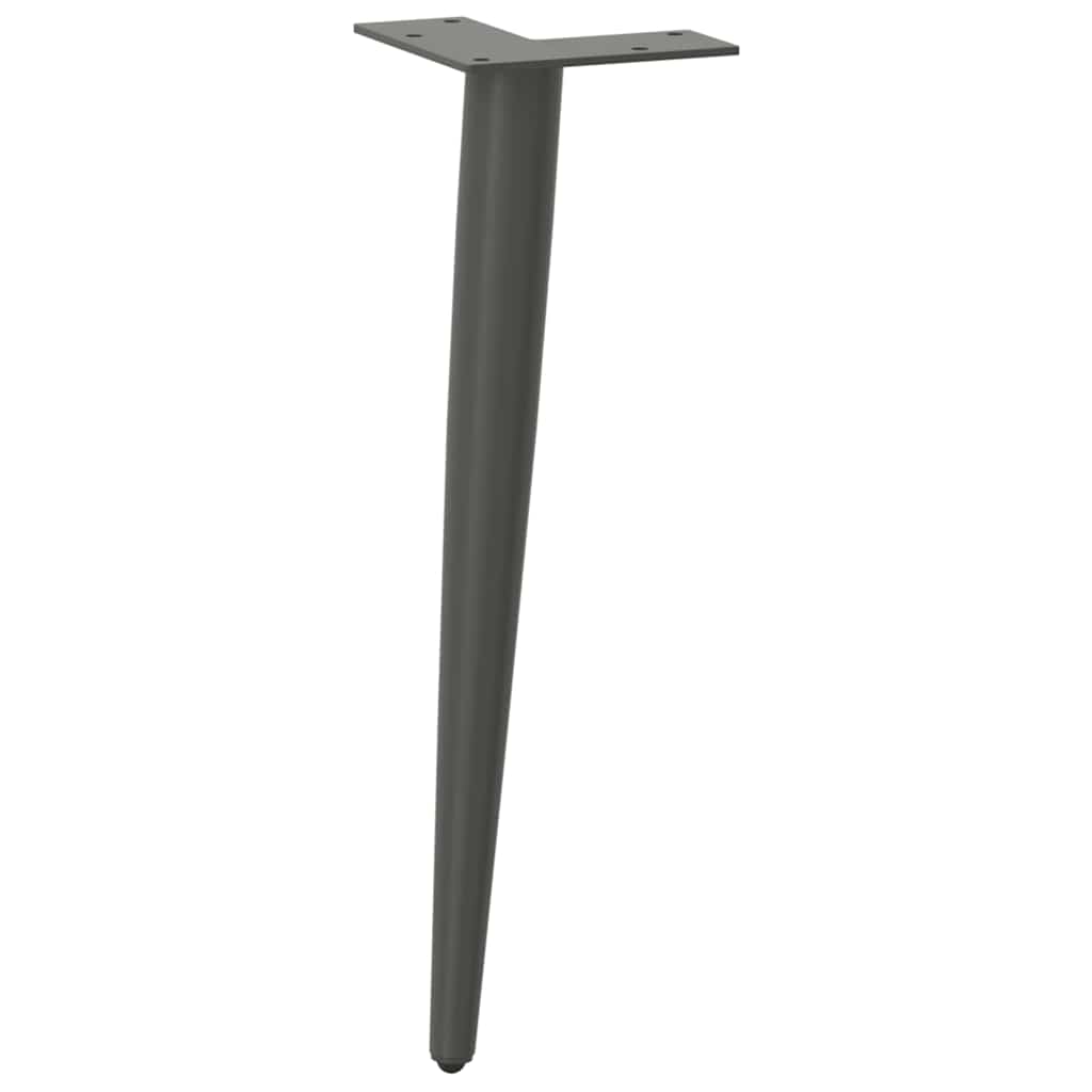 Pieds de table basse coniques 4 pièces Anthracite 42-43 cm Acier - XIOS