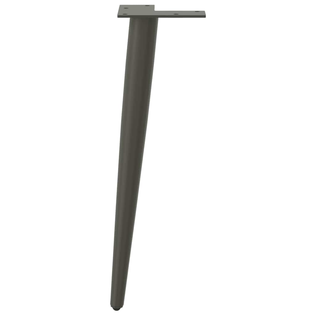 Pieds de table basse coniques 4 pièces Anthracite 42-43 cm Acier - XIOS