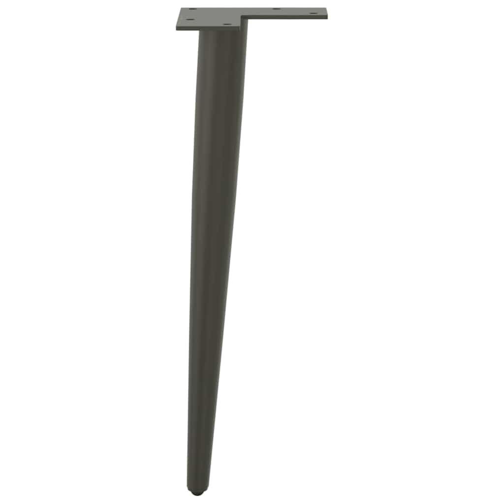 Pieds de table basse coniques 4 pièces Anthracite 42-43 cm Acier - XIOS
