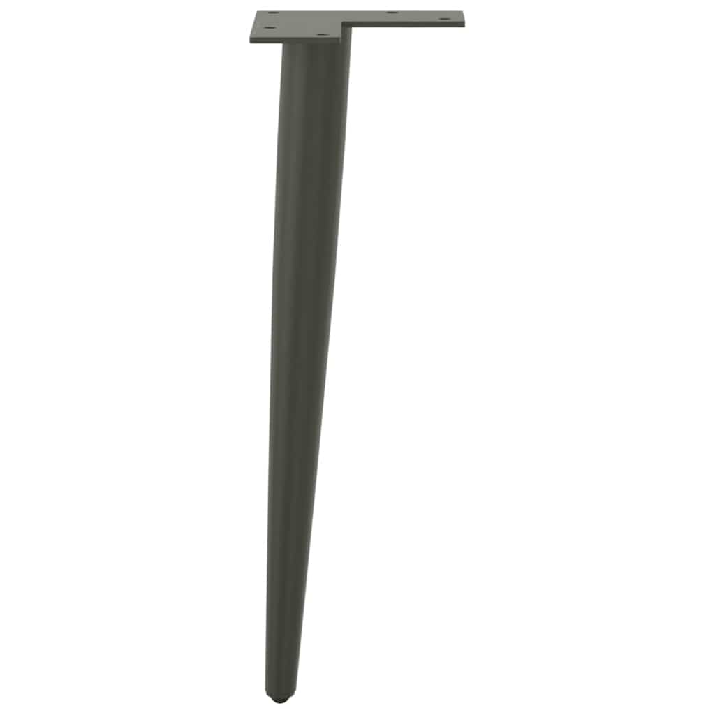 Pieds de table basse coniques 4 pièces Anthracite 42-43 cm Acier - XIOS