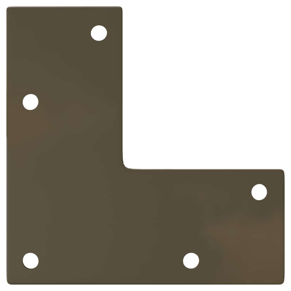 Pieds de table basse coniques 4 pièces Acier naturel 42-43 cm Acier - XIOS