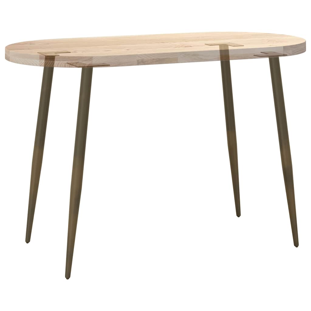 Pieds de table console forme conique 4 pièces acier naturel 72-73 cm - XIOS