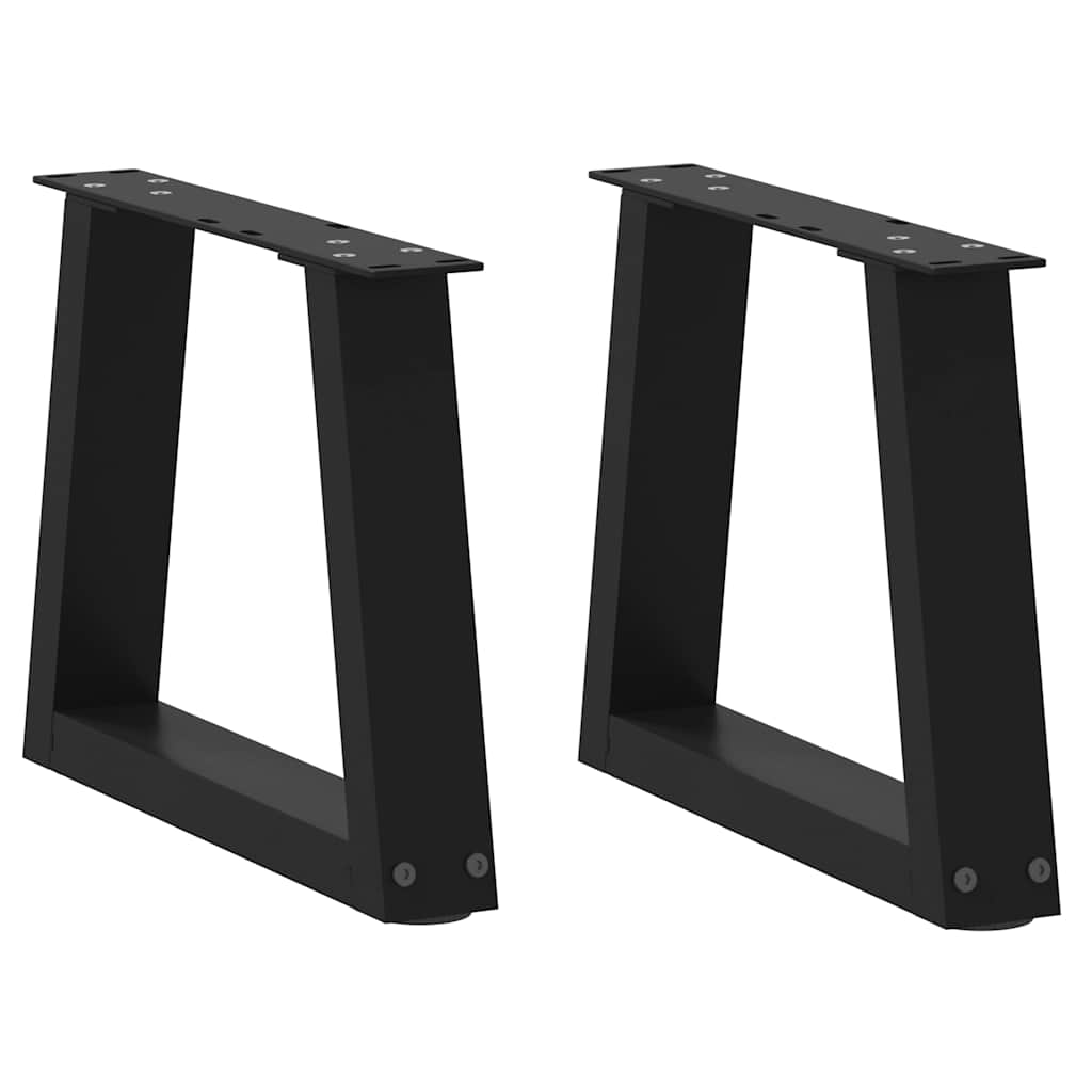 Pieds de table basse en V 2 pièces Noir 30 x (30-31,3) cm Acier - XIOS