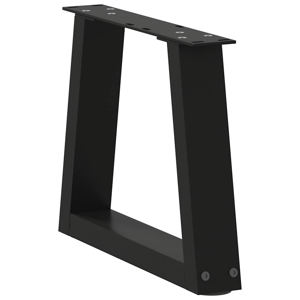 Pieds de table basse en V 2 pièces Noir 30 x (30-31,3) cm Acier - XIOS