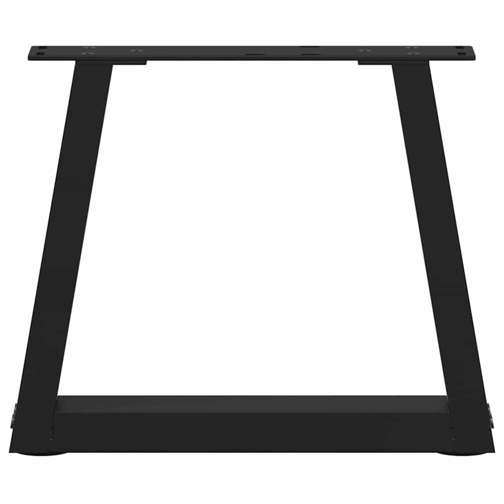 Pieds de table basse en V 2 pièces Noir 30 x (30-31,3) cm Acier - XIOS