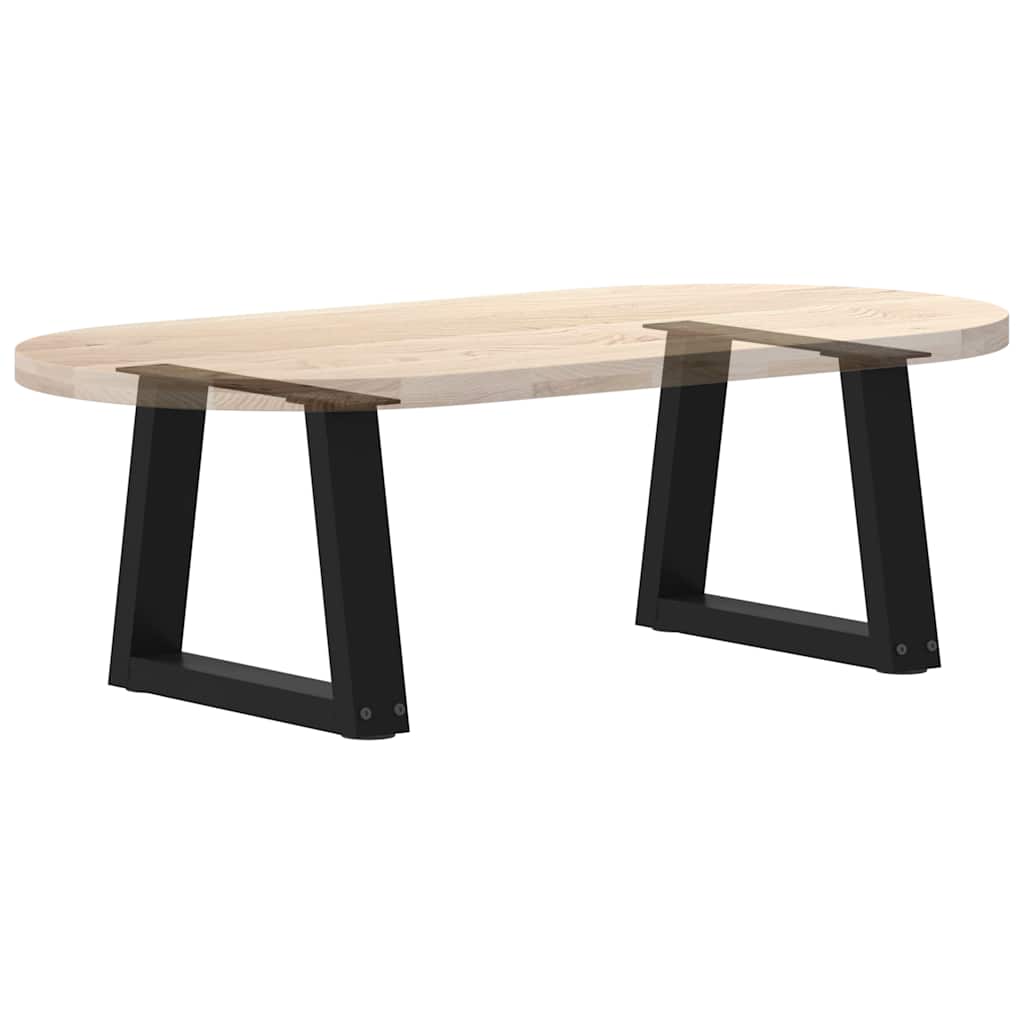 Pieds de table basse en V 2 pièces Noir 30 x (30-31,3) cm Acier - XIOS